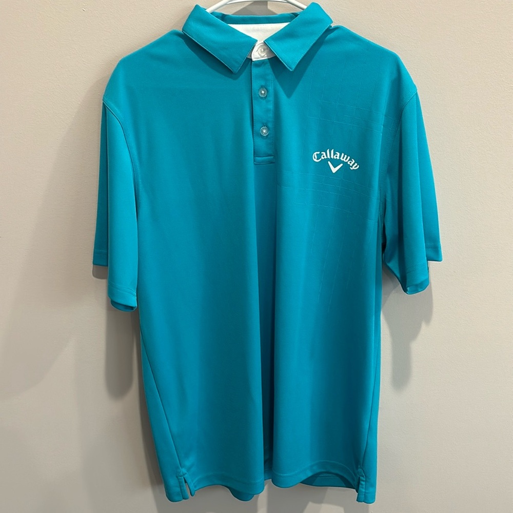 Callaway Short Sleeved Button Down Golf Shirt Men’s L